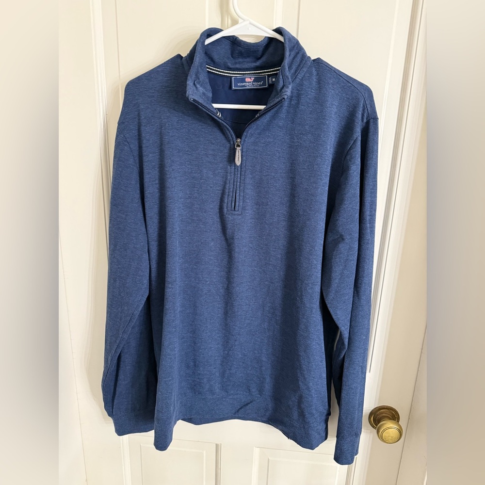 Vineyard Vines Men's Classic Quarter Zip in Navy